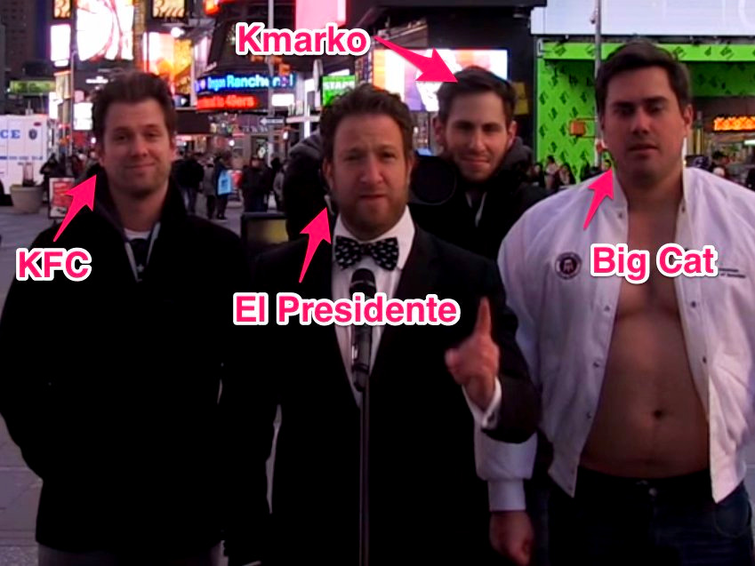 David Portnoy and men giving an interview