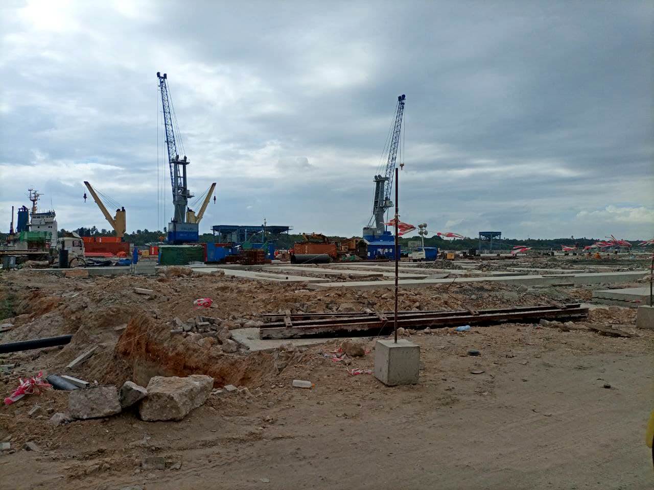 Construction at Dar es Salaam port